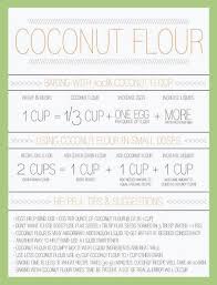 Coconut Flour Conversion Chart Ive Used It And It Works
