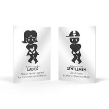 Finishing your bathroom design by adding pictures. Smile Art Design Bathroom Rules For Gentlemen And Ladies Funny Quote Bathroom Decor 2 Pieces Metal