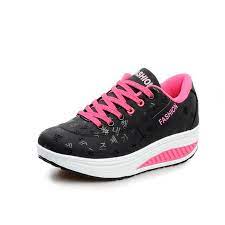 Commandez les chaussures de fitness femme en ligne sur zalando ✓ livraison et retour gratuits* ✓ plus de 1500 marques en ligne. Femme Fitness Shake Chaussures Sport En Cuir Semelle Epaisse Minceur Chaussures Noir Cdiscount Chaussures