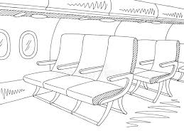 Check spelling or type a new query. Aircraft Interior Graphic Black White Sketch Illustration Vector Stock Vector Illustration Of Airplane Passenger 123788572