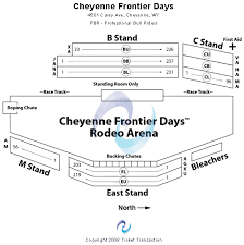 cheyenne frontier days seating chart