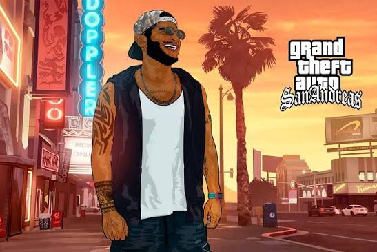 GTA San Andreas 😂 @muhammedatefhafez 🫶🏽 #GTA #gtacommunity #Art #illustration