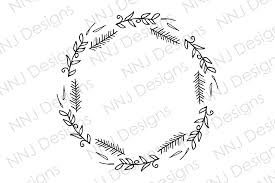I am using here and i set refx to radius of the circle to offset the line inside the circle. Circle Leaves Wreath Round Monogram Graphic By Nnj Designs Creative Fabrica