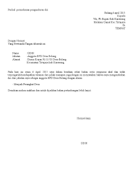 Contoh surat pengunduran diri habis masa kontrak. Surat Pengunduran Diri