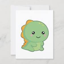 kawaii dinosaur postcard zazzle com in 2021 kawaii dinosaur cute doodle art dinosaur wallpaper