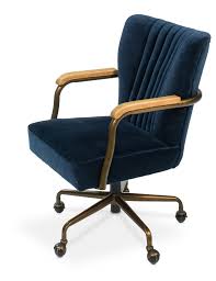 Brooks Navy Blue Swivel Desk Chair Surf Inspired Home Decor