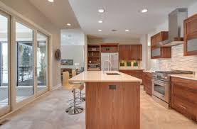 Concrete is another kitchen countertop idea that's gained popularity in recent years. Pairing Quartz Countertops With Oak Cabinets 6 Design Ideas Hanstone Quartz