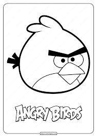 Supercoloring.com is a super fun for all ages: Printable Angry Birds Red Pdf Coloring Pages