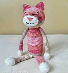 Bebekler Icin Amigurumi Uyku Arkadasi Kedi Modeli Yapilisi Anlatimli Kedi Amigurumi Amigurumi Oyuncak Bebek