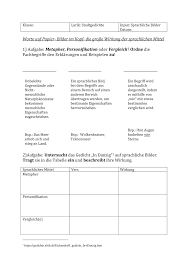 Sprachliche Mittel Unterrichtsmaterial Im Fach Deutsch Gedicht Schule Deutsch Unterricht Unterrichtsmaterial