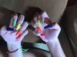 Do acrylic nails rainbow nails acrylic nails for beginners acrylic nail art compilation nail art 2020 nail videos nail. Rainbow Acrylic Nail Extension Full Set Picture Of Mc Nail Spa Siem Reap Tripadvisor