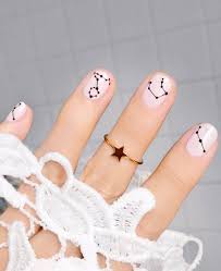 Pretty Polished How To Master Astrology Inspired Nail Art Constellation Nail Art Nail Art Diy Constellation Nail