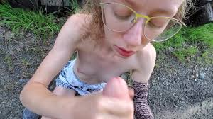 OnlyFans Beautiful Teen Sarah Evans Sucks Cock in Public and Gets Public  Facial. Fucking Hot.
