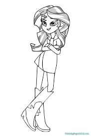 Those who followed the events of my little pony already know the six main characters of this fascinating spinoff. Sunset Shimmer Twilight Sparkle Equestria Girls Coloring Pages
