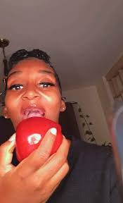 That apple about to fly cross the room