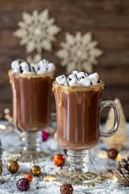 Salted caramel vodka spiked hot chocolate, anyone? Salted Caramel Hot Chocolate Toddy Strawberry Blondie Kitchen