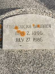 Friedericka “Rickie” Schmidt Brunner (1896-1986)