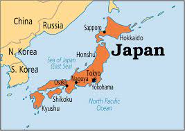 Japan With Map 1 Kyushu Osaka Jepang