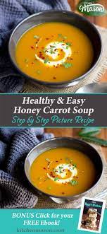 Easy Carrot Soup Recipe Easy Soup Recipes Healthy Lunch Recipes Recipe Easy Soup Recipes Easy Soup Recipes Healthy Recipes