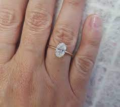 Oval Diamond Engagement Ring 1 51 Carat Oval Shape 18k Rose Oval Diamond Engagement Ring Fine Engagement Rings Diamond Engagement Rings