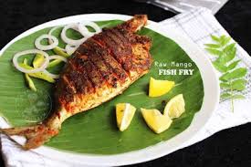 Raw Mango Fish Fry Fried Fish Recipes Using Fish Indian Cuisine Recipes