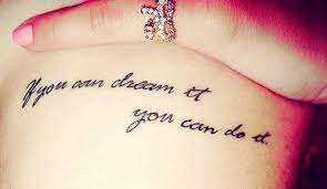 Whether it's on your arm or leg, these quote tattoos about strength, love, courage, struggle, and more, will inspire your next ink — see for yourself! Charming Black Small Quote Tattoos For Girls Cute Small Quote Tattoos For Girls Small Quote Tattoos Tattoo Quotes Rib Tattoo Quotes