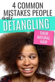 Start by brushing out your hair before washing it. Detangling Natural Hair The Easy Way Detangling Natural Hair Natural Hair Styles Natural Hair Styles Easy