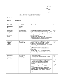 Universitatea lucian blaga din sibiu. Exemplu Fisa Individuala De Consiliere