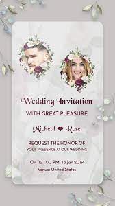 This is a really classy and unique card print which makes utterly beautiful use of colours. Wedding Card Maker Digital Invitation Card Maker For Android Apk Download