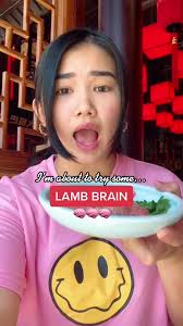 Trying Lamb Brain at Hotpot