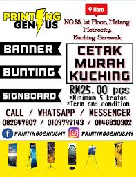 Print banner murah whatsapp 012 9445159 orifarzprinting@gmail.com. Printing Genius Tak Tahu Mana Nak Buat Banner Utk Facebook