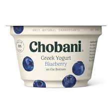 Delicious yogurt on its own, . Order Chobani Non Fat Greek Yogurt Blueberry On The Bottom Fast Delivery