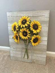 Imagine Descoperit De M Descoperă și Salvează Propriile Imagini și Videoclipuri Pe We Heart Sunflower Wall Decor Farmhouse Wall Decor Handmade Home Decor