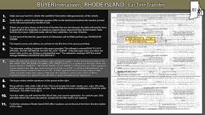 North carolina titles must be notarized. Rhode Island Buyer Title Transfer Instructions Youtube