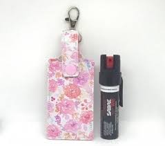 Pepper Spray Case Keychain Mace Holder Key Fob Self Defense Etsy Self Defense Keychain Pepper Spray Keychain Keychain