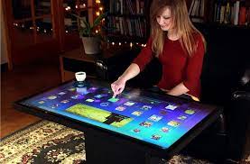 The multi touch digital touch center is a device that allows for 1, 2 or 4 separate areas on a single table surface. The 6950 Android Coffee Table With Core I7 16gb Ram Neowin