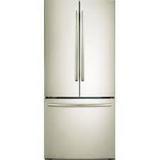 French Door Bisque Refrigerator Samsung 33 In W 17 5 Cu Ft French Door Refrigerator In Stainless Platinum Counter Depth Rf18hfenbsp The Home Depot French Door Refrigerator French Doors Refrigerator