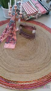 Teppich astra lucia 120 cm rund d190 c015 pink. Jute Teppich Rund 180 Cm Pink Bunt Handarbeit Imbarro