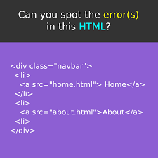 Can You Spot The Error S In This Html Code Coding Learntocode Learnhtml Html5 Css Webdev Dev Development Webdev Learn Html Html Css Learn To Code