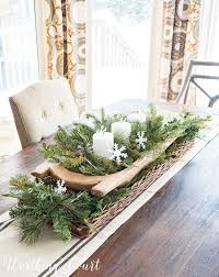 Fabulous Farmhouse Dough Bowl Inspiration The Cottage Market Christmas Table Decorations Centerpiece Winter Home Decor Winter Centerpieces
