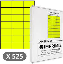 Leave the address box blank. 525 Self Adhesive Labels 70 X 42 Mm Fluo Yellow 25 A4 Colour Adhesive Sheets 21 Labels Sheets For Laser And Inkjet Printing