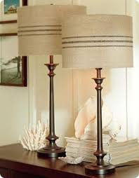 We love that it comes with a 60w edison bulb for vintage style. French Stripe Lampshade Pottery Barn Lamps Diy Lamp Shade Home Decor