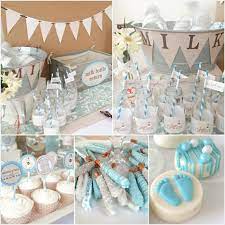 An inexpensive and beautiful way to decorate at the party. Kara S Party Ideas Cookies And Milk Baby Shower Party Ideas Decor Planning