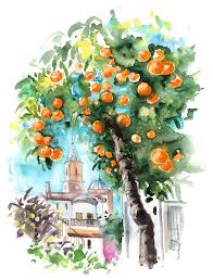 It is also helpful to highlight insect infestations and. An Orange Tree In Andalucia Painting By Miki De Goodaboom