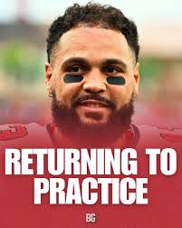 BREAKING: Mike Evans will return to practice today for the Buccaneers, per  Tampa Bay Times' Rick Stroud 🚨 There's a strong chance if practices go  well this week he'll be available against