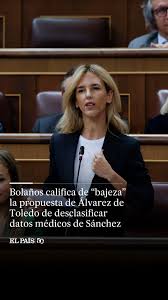 La diputada del PP, Cayetana Álvarez de Toledo, ha preguntado a Bolaños si  Pedro Sánchez tiene un problema de salud en su consulta en la sesión de  control al Gobierno en el Congreso de los Diputados. ...