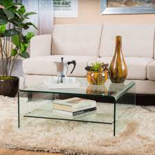 Various brands, such as hometown, nilkamal. Classon Modern Square Tempered Glass Coffee Table With Shelf Gdfstudio