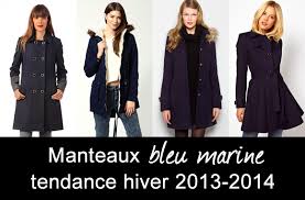 Comment porter le manteau cape ? Manteaux Bleu Marine Tendance Hiver 2014 Taaora Blog Mode Tendances Looks