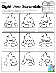 Get free kindergarten worksheets designed to fit into a standard kindergarten curriculum. Sight Word Scramble Unscramble Each Sight Word And Write The Word On The Line Great Summe Sight Words Kindergarten Teaching Sight Words Sight Word Activities