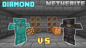 (note that the turtle shell is not pictured. Diamond Vs Netherite Which Is Better Youtube